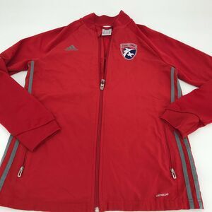 Adidas Boys Jacket Climacool Soccer Sports Texas Full Zip Red Sz Medium